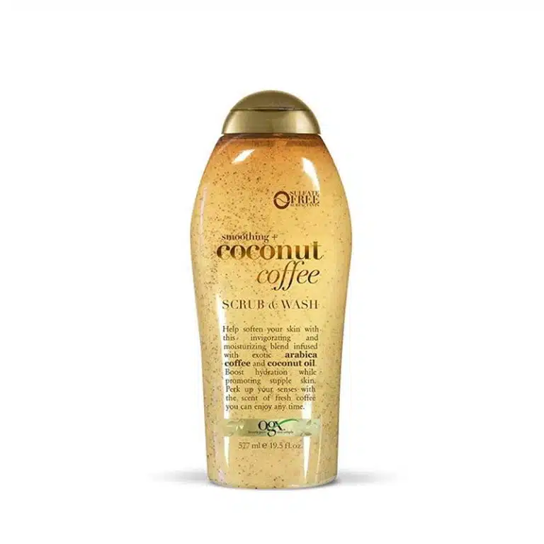 OGX coconut coffee scrub and wash - 577ml
