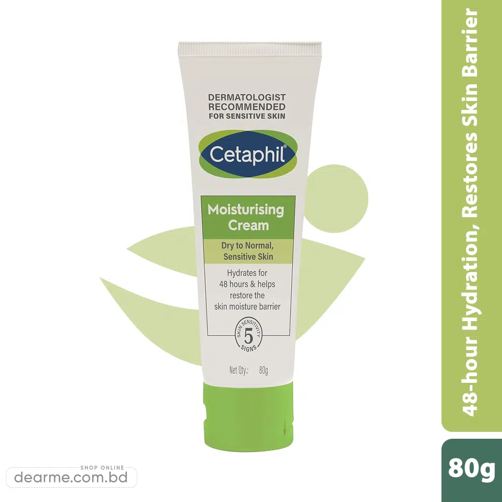 Cetaphil Moisturising Cream for Face & Body, 80g