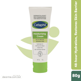 Cetaphil Moisturising Cream for Face & Body, 80g
