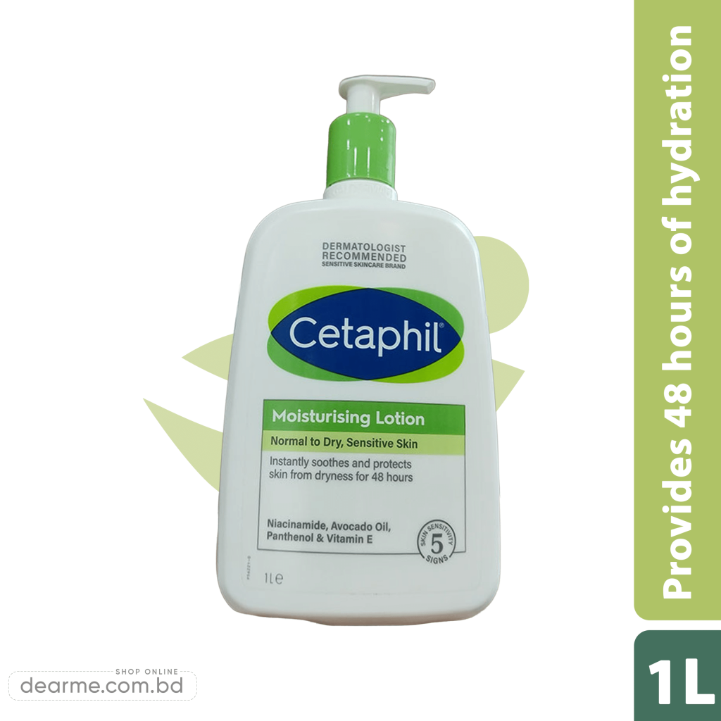Cetaphil Moisturizing Lotion - 1 Litre For Normal To Dry & Sensitive Skin