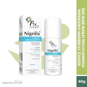 Fixderma Nigrifix Underarm Roll On with 6% AHA & Kojic Acid - 60ml (Ocean)