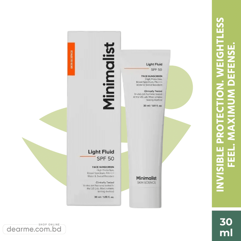 Minimalist Light Fluid SPF 50 Sunscreen 30ml