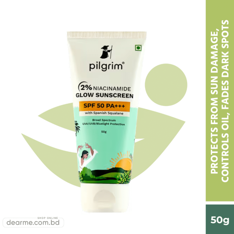 Pilgrim 2% Niacinamide Glow Sunscreen SPF 50 PA+++- 50g