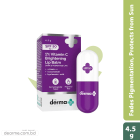 The Derma Co 1% Vitamin C Brightening Lip Balm with SPF50 PA+++ 4.5g