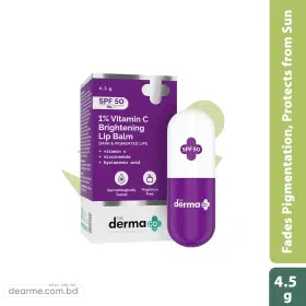 The Derma Co 1% Vitamin C Brightening Lip Balm with SPF50 PA+++ 4.5g