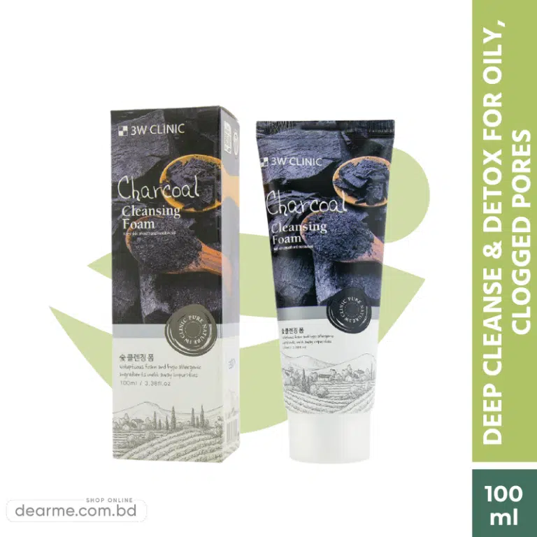 3W Clinic Charcoal Cleansing Foam 100ml•