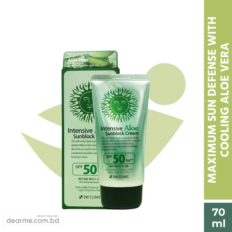 3W Clinic Intensive Aloe Sunblock Cream SPF 50+ PA+++ 70ml