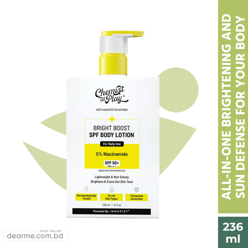 Chemist At Play Bright Boost SPF Body Lotion 5% Niacinamide SPF 50+ PA++++ (236ml)