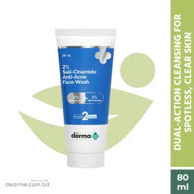 The Derma Co Sali Cinamide Anti Acne Face Wash 80ml