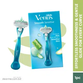 Gillette Venus Smooth Hair Removal Razor for Women with Aloe Vera