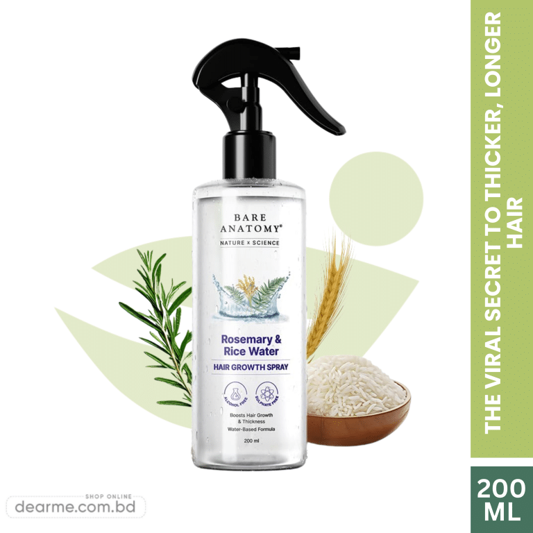 Bare Anatomy Rosemary Rice Water Hair Spray – 200ml