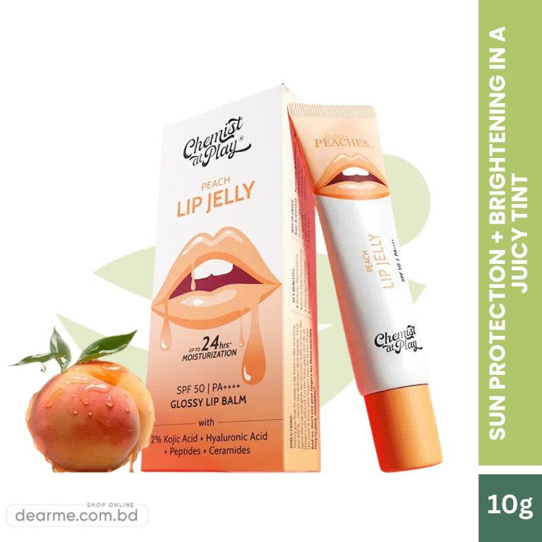 Chemist at Play Peach Lip Jelly Glossy Lip Balm SPF 50 PA++++