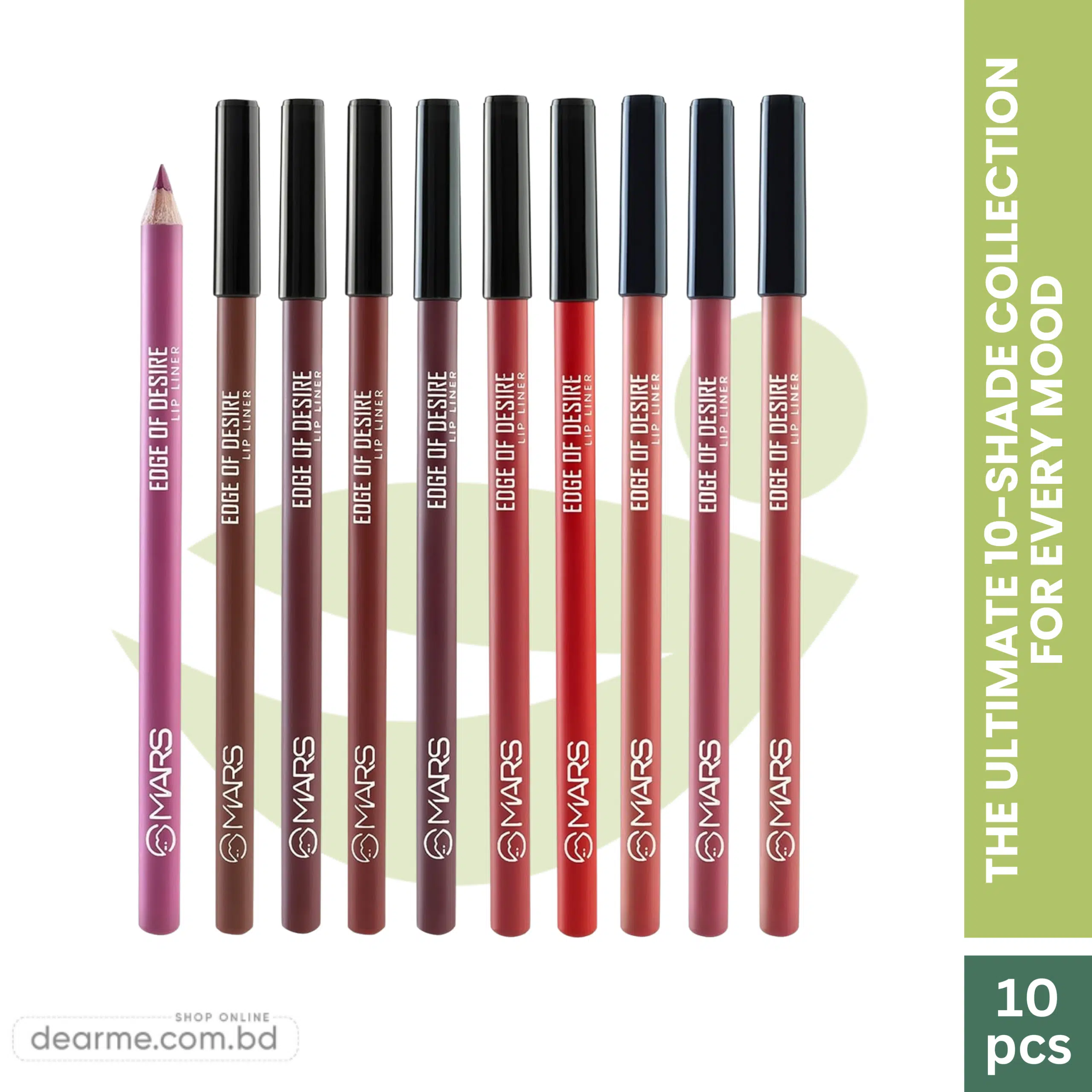 Mars Edge of Desire Lip Liner Pencil Set – 10pcs scaled