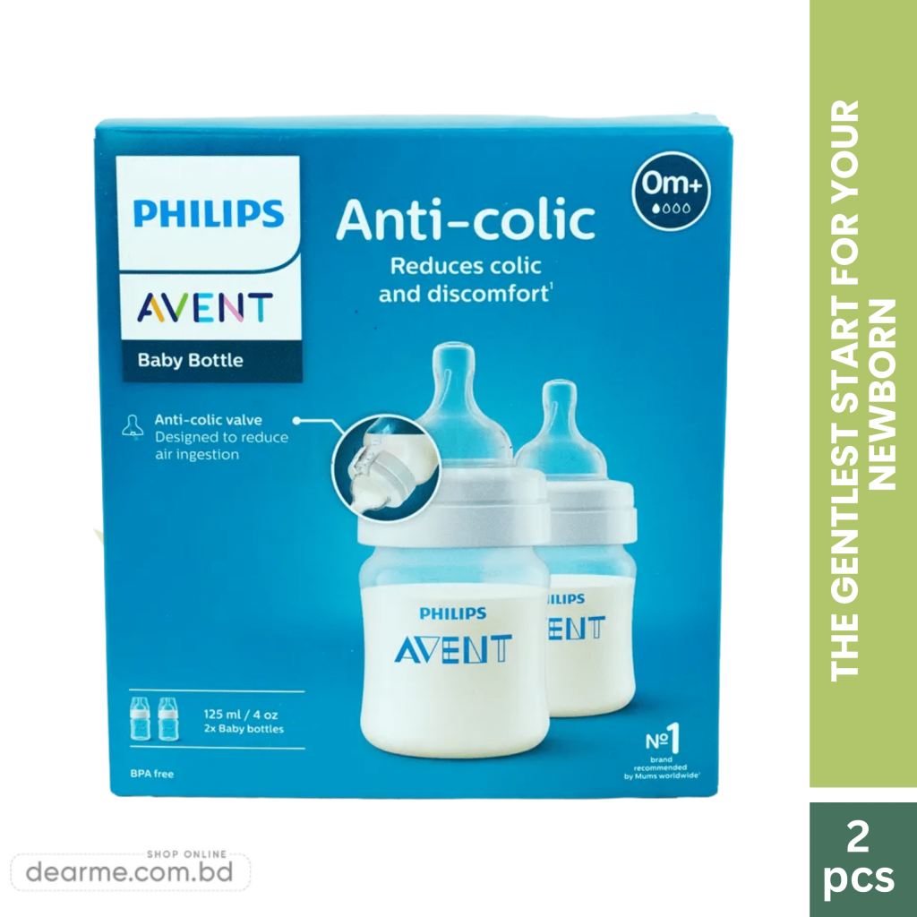Philips Avent Anti-Colic Baby Bottle (0 Month) – 2 Pack