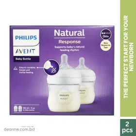 Philips Avent Natural Response Feeding Bottle (125ml4oz) – 2 Pack