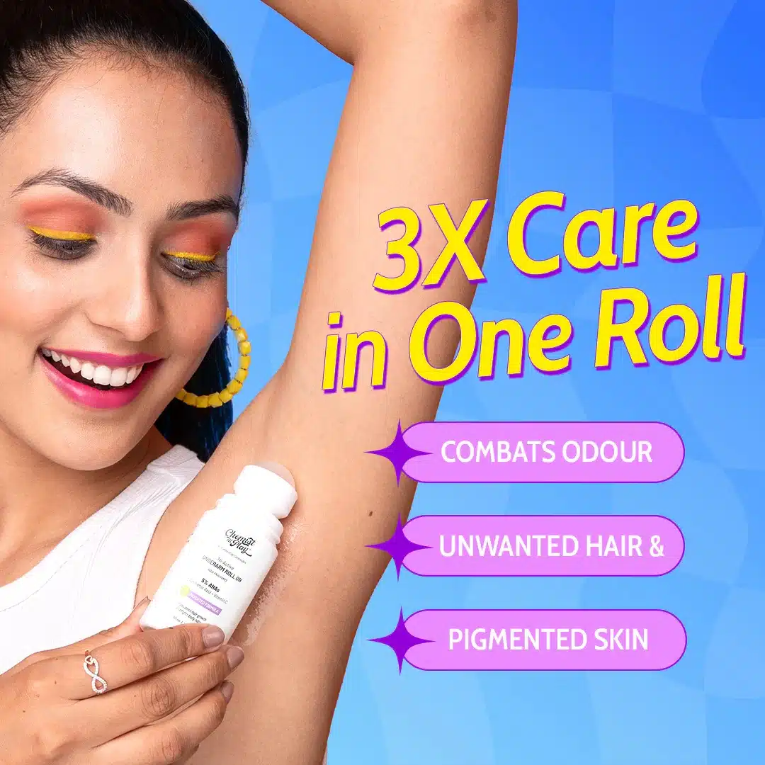 Chemist at Play Tri Active Underarm Roll On for Hair Growth Reduction Aqua – 40ml 5