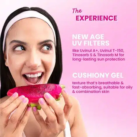 Dragon Fruit Bounce Sunscreen In Vivo Tested SPF 50 PA with New Age UV Filters 50 gm 4