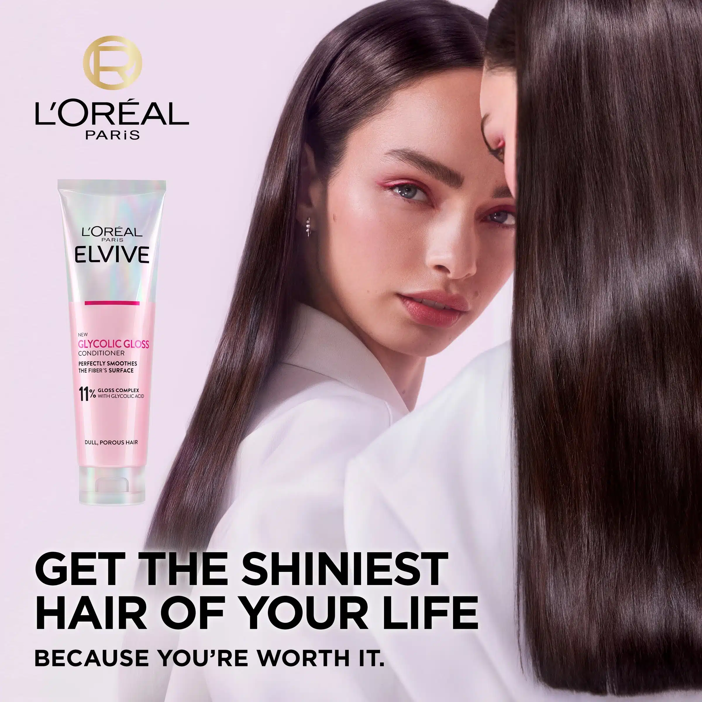 LOreal Paris Elvive Glycolic Gloss Conditioner for Dull Hair 150ml 2
