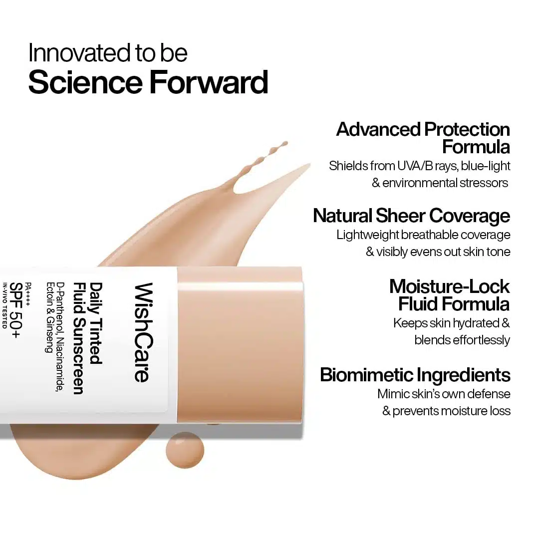 WishCare Daily Fluid Tinted Sunscreen SPF50 PA 5