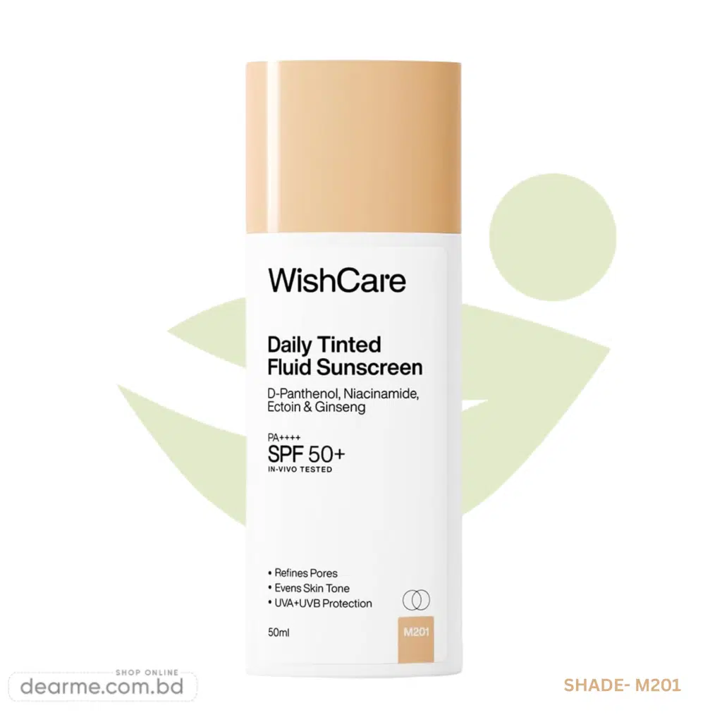 WishCare Daily Fluid Tinted Sunscreen SPF50 PA M201
