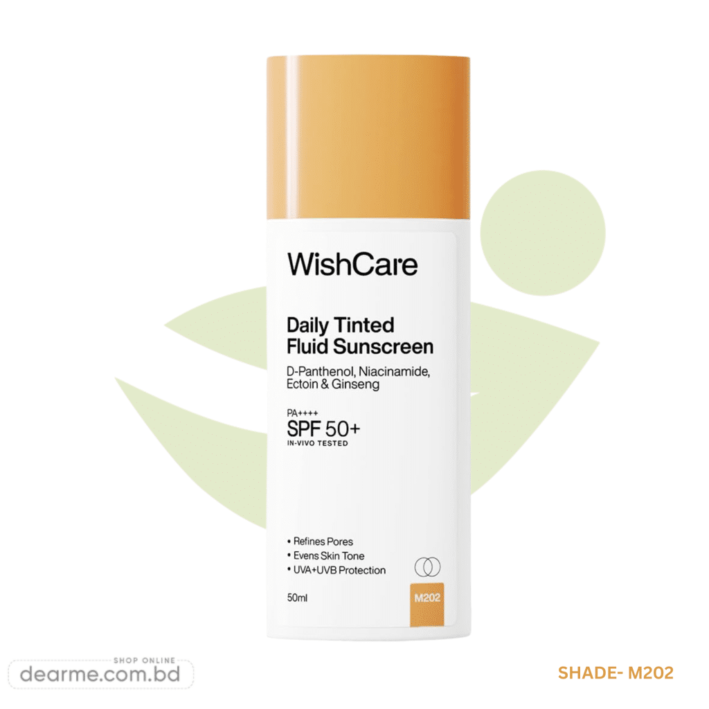 WishCare Daily Fluid Tinted Sunscreen SPF50 PA M202