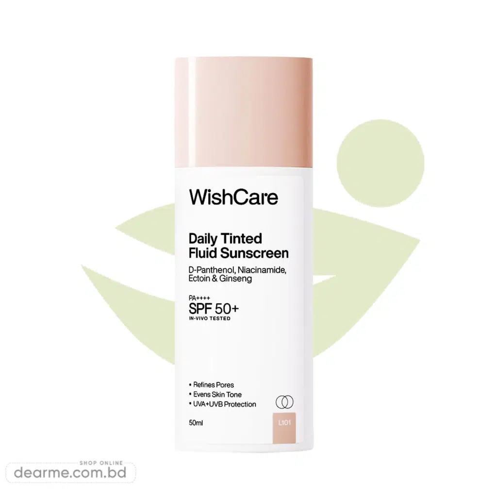 WishCare Daily Fluid Tinted Sunscreen SPF50 PAL101