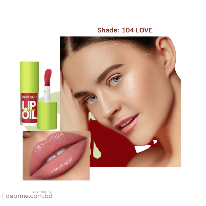 Beauty Glazed Glow Lip Oil - 104 LOVE Beauty Glazed Glow Lip Oil 104 LOVE