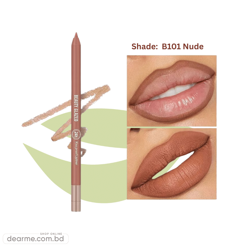 Beauty Glazed Waterproof & Long Lasting Lip Liner - B101 Nude Beauty Glazed Waterproof Long Lasting Lip Liner B101 Nude