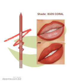 Beauty Glazed Waterproof & Long Lasting Lip Liner - B105 CORAL