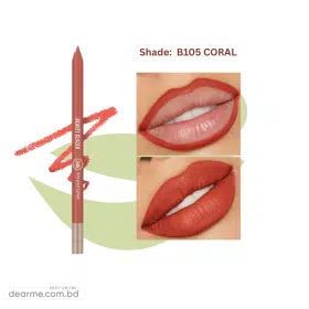Beauty Glazed Waterproof & Long Lasting Lip Liner - B105 CORAL