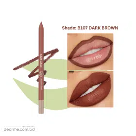 Beauty Glazed Waterproof & Long Lasting Lip Liner - B107 DARK BROWN