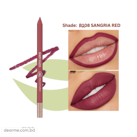 Beauty Glazed Waterproof & Long Lasting Lip Liner - B108 SANGRIA RED