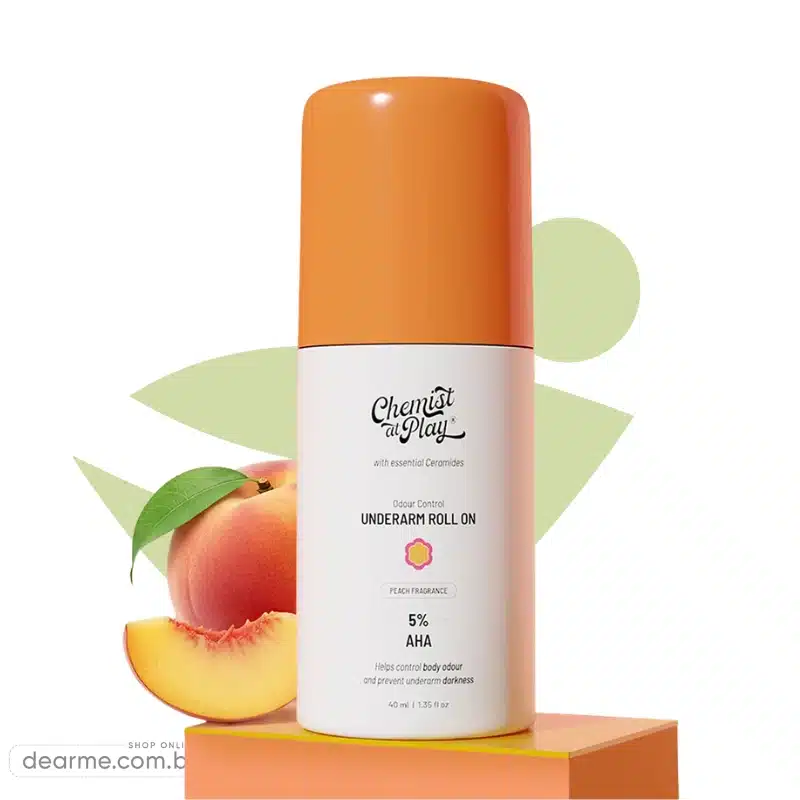 Chemist At Play UnderArm 5 AHA Roll On Peach Fragrance
