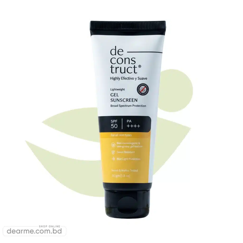 Deconstruct Face Gel Sunscreen SPF 55 and PA