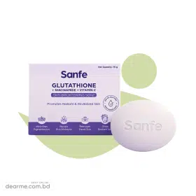 Sanfe Glutathione + Niacinamide + Vitamin C Brightening Soap 75gm