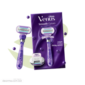 Gillette Venus Smooth Curves Hair Removal Razor for Women, 1 Razor