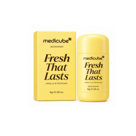 Medicube Fresh That Lasts Deodorant Stick (Vanilla & Pistachio) in a compact mini size (8g / 0.28 oz)