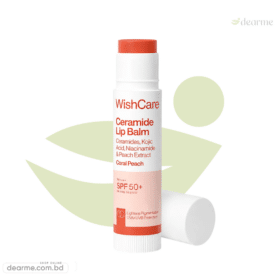 Wishcare Ceramide Lip Balm with SPF 50 PA++++
(Coral Peach)